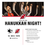 Hannukah Night at the NJ Devils 2021