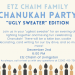 Etz Chaim Chanukah Party & Toy Drive