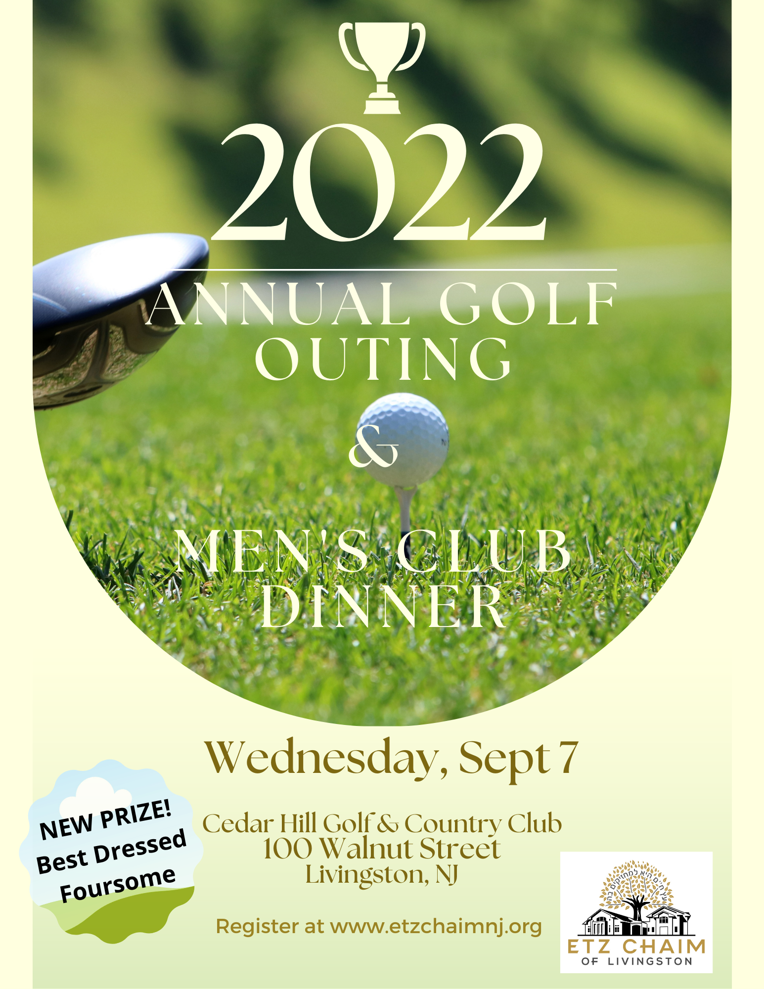 2022 Annual Golf Outing & Men's Club Dinner