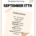 YOUTH: Shabbat Morning Program (Middle School)