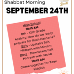 YOUTH: Shabbat Morning Program (High School)