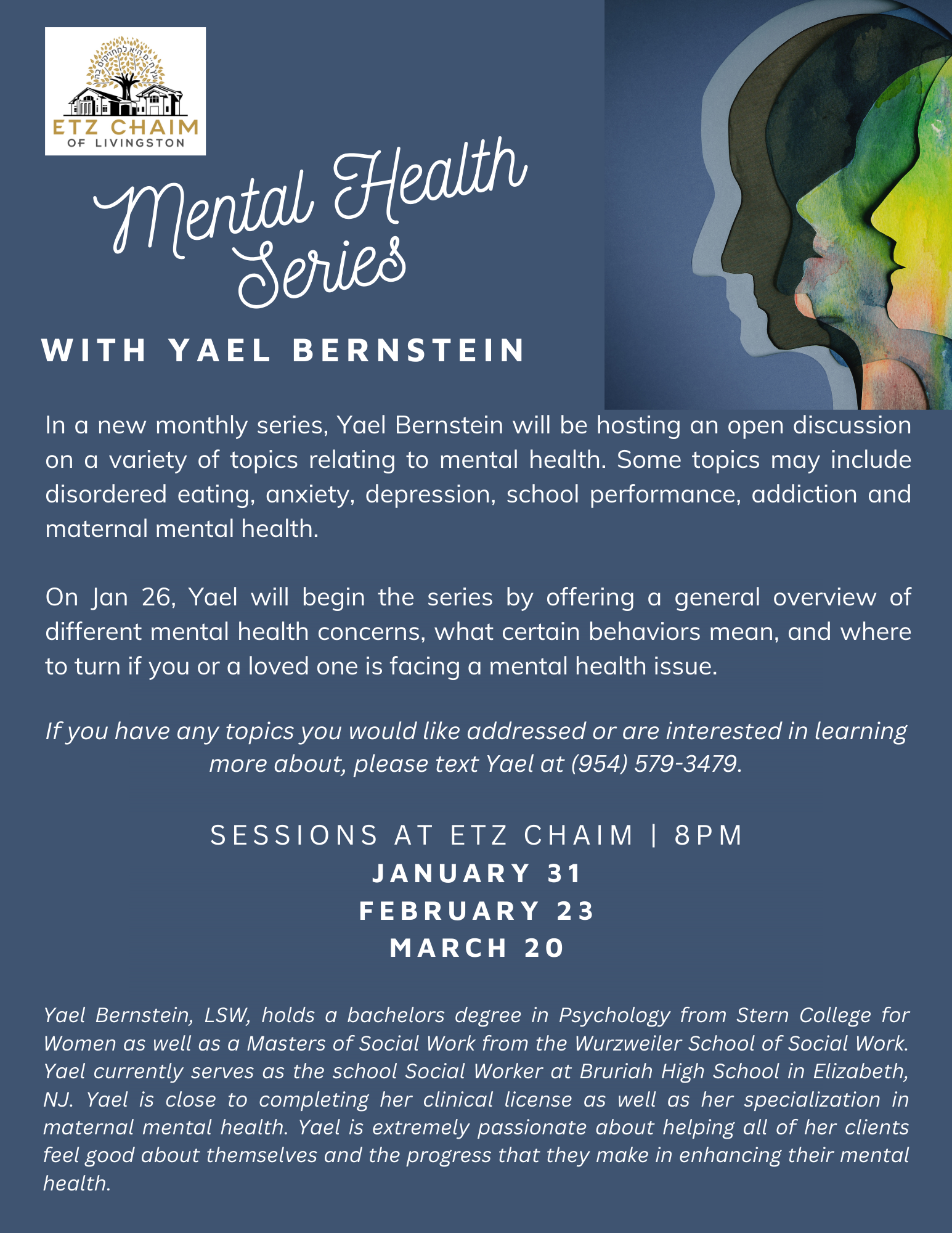 Mental Health Series with Yael Bernstein