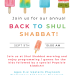 YOUTH: Back to Shul Shabbat