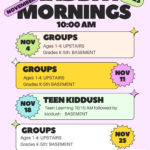YOUTH: November Shabbat Groups