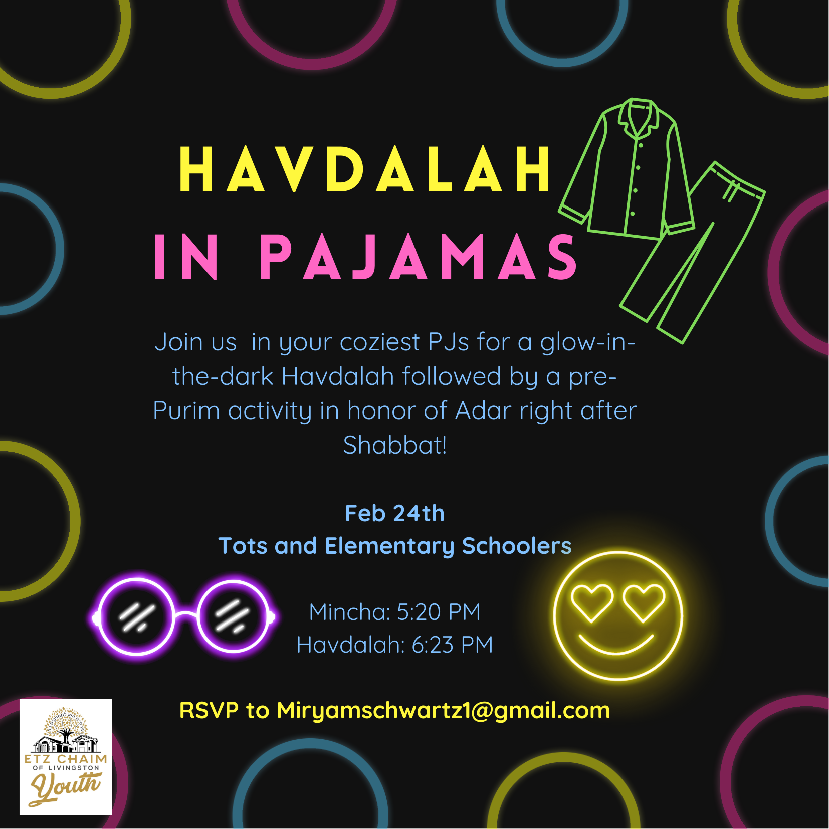 YOUTH: Havdalah in Pajamas