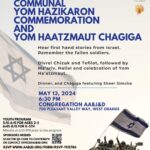 Communal Yom Hazikaron Commemoration & Yom Ha'atzmaut Chagiga