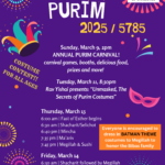Purim Schedule & Events