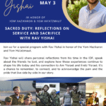 SACRED DUTY: REFLECTIONS ON SERVICE AND SACRIFICE WITH RAV YISHAI